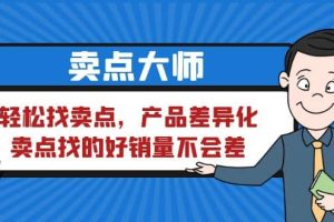 卖点 大师，轻松找卖点，产品差异化，卖点找的好销量不会差